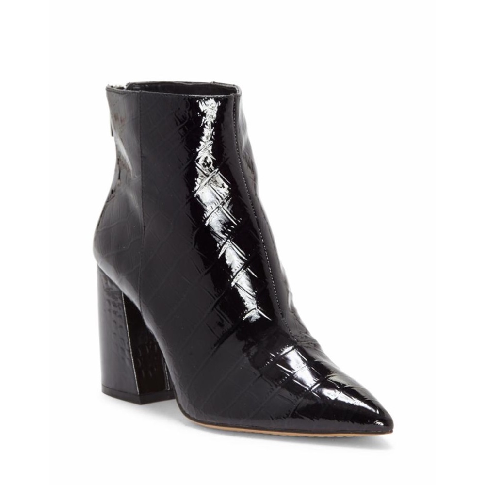 Vince Camuto Benedie patent croc bootie NEW!